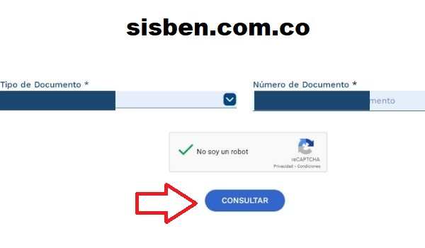 formulario consulta sisben